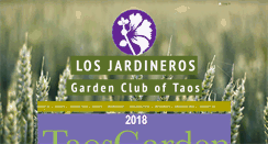 Desktop Screenshot of gardencluboftaos.org